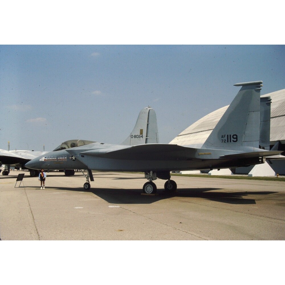 1980s 35mm Slide Aviation - McDonnell Douglas F-15A Streak Eagle